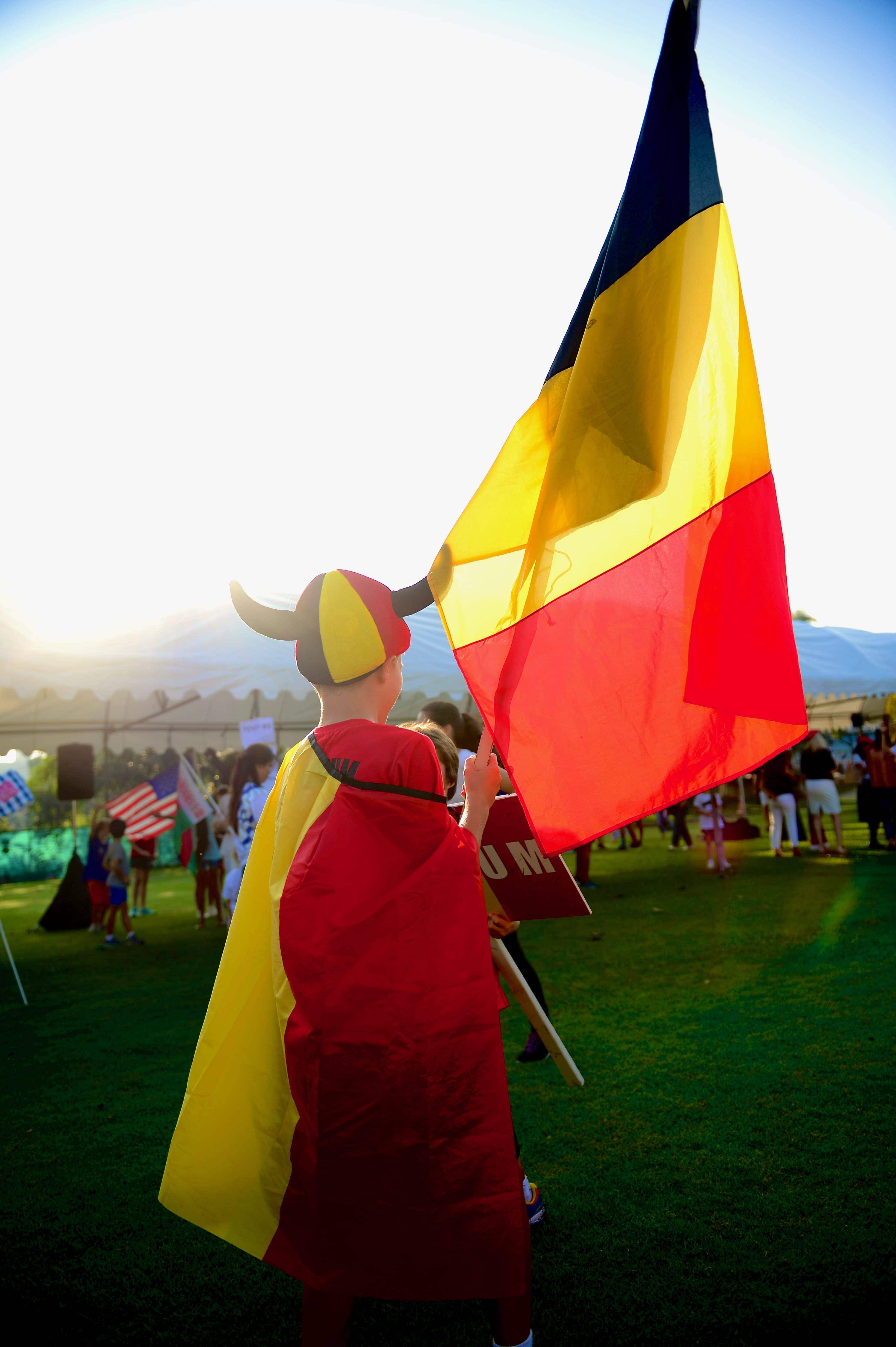 Belgian Flag At Bangkok Patana School